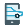 rent hire smartphone car auto vehicle icon 1