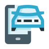 rent hire smartphone car auto vehicle icon 2