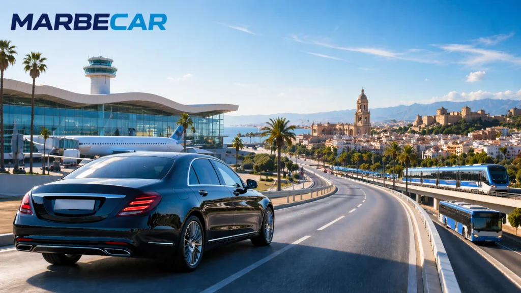 how to get from malaga airport to city centre