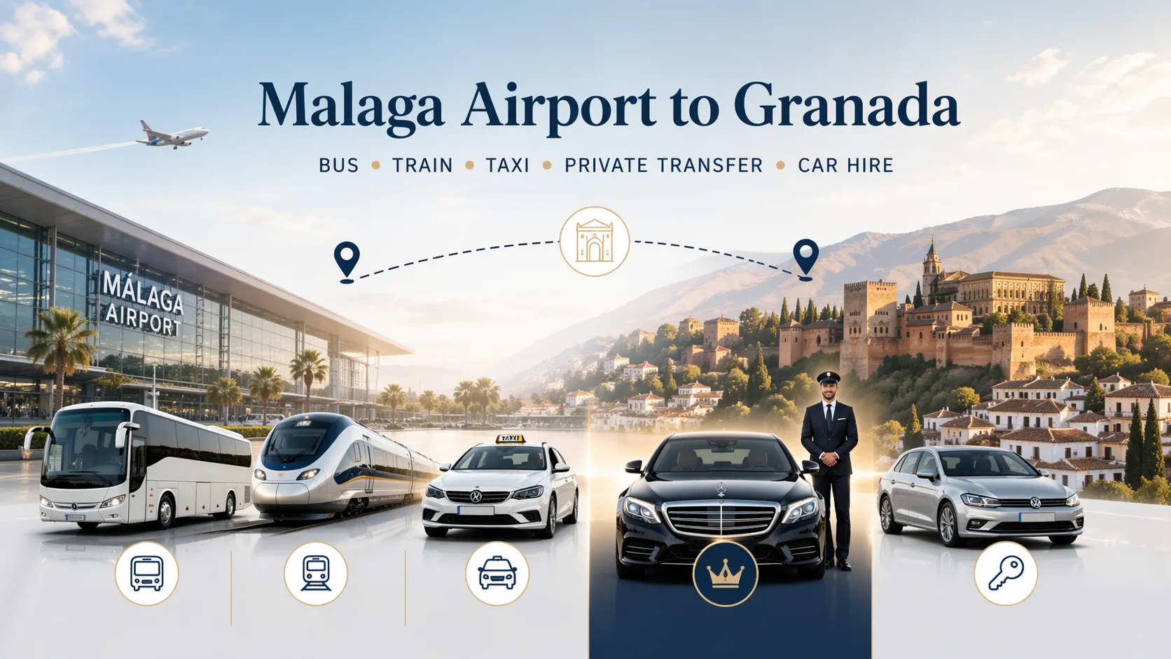 how to get malaga airport to granada