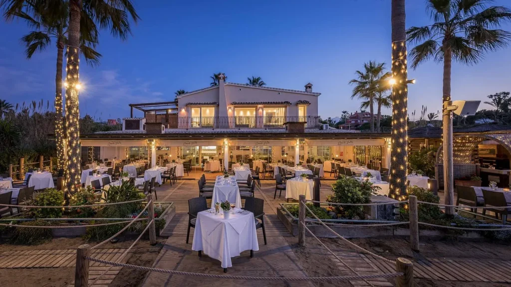 The Beach House restaurant in marbella
